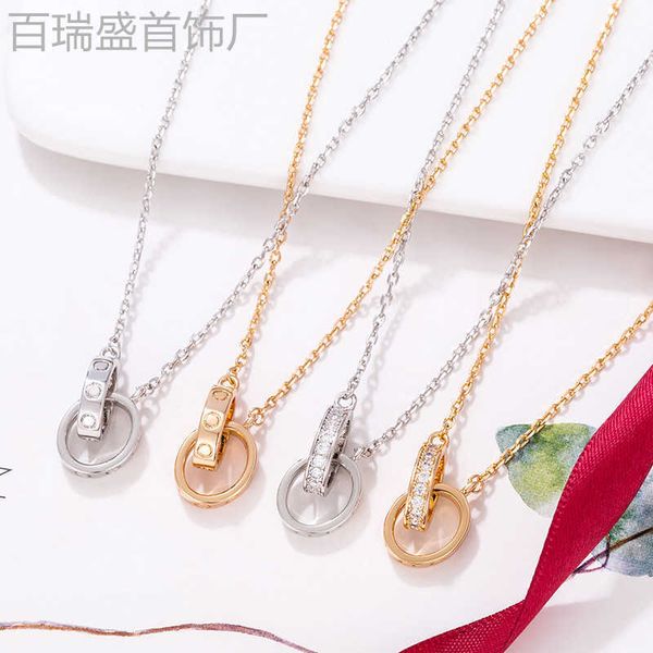kajia double ring necklace s925 sterling silver plated 18k gold chain light luxury pendant clavicle girl
kajia double ring necklace s925 sterling silver plated 18k gold chain light luxury pendant clavicle girl