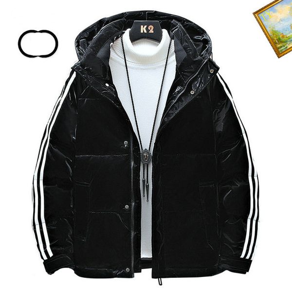 men's down & parker winter dort fashion casual hooded neck down jacket, Black
men's down & parker winter dort fashion casual hooded neck down jacket, Black