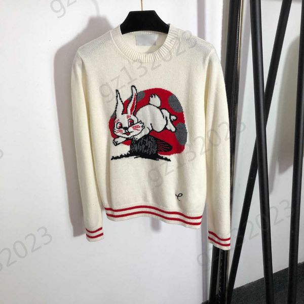 womens sweaters white rabbit embroidery long sleeve pure cashmere knit sweater thread round neck joker pullover knitwear fashion brand women, White;black
womens sweaters white rabbit embroidery long sleeve pure cashmere knit sweater thread round neck joker pullover knitwear fashion brand women, White;black