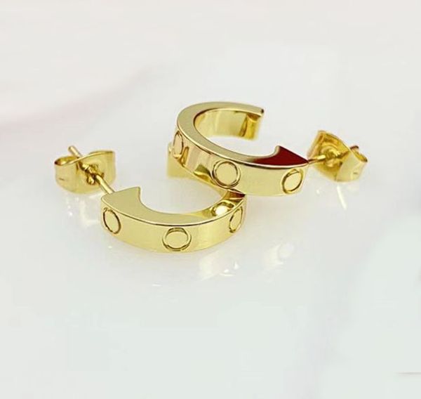 fashion titanium steel nails screwdriver stud love earrings for mens and women gold silver jewelry for lovers couple rings gift nrj, Golden;silver
fashion titanium steel nails screwdriver stud love earrings for mens and women gold silver jewelry for lovers couple rings gift nrj, Golden;silver