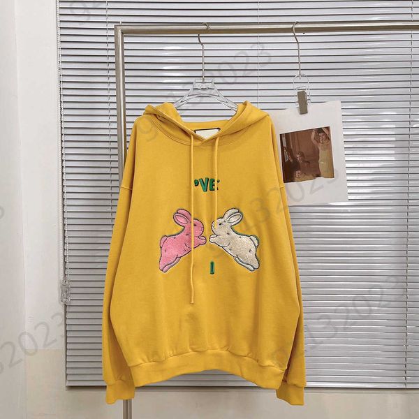luxury womens hooded sweatshirts front rabbit flocking embroidery hoodie pullover sweatshirt off shoulder long sleeve design loose slim wome, Black
luxury womens hooded sweatshirts front rabbit flocking embroidery hoodie pullover sweatshirt off shoulder long sleeve design loose slim wome, Black