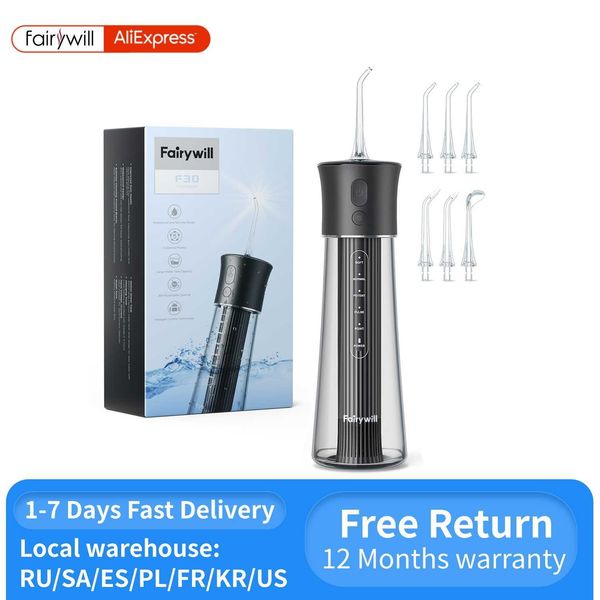 oral irrigators other hygiene fairywill f30 water flosser 5 mode irrigator for teeth dental jet rechargeable portable 300ml tank cleane 2212
oral irrigators other hygiene fairywill f30 water flosser 5 mode irrigator for teeth dental jet rechargeable portable 300ml tank cleane 2212