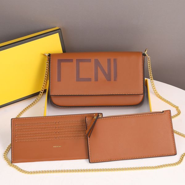 7a designer bag genuine leather stamping logo three-piece set gold chain women purse
7a designer bag genuine leather stamping logo three-piece set gold chain women purse