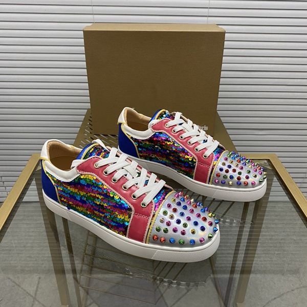 mens stylish studded shoes handcrafted real leather designer rock style red soles shoes luxury fashion womens diamond encrusted casual shoe, Red;white
mens stylish studded shoes handcrafted real leather designer rock style red soles shoes luxury fashion womens diamond encrusted casual shoe, Red;white