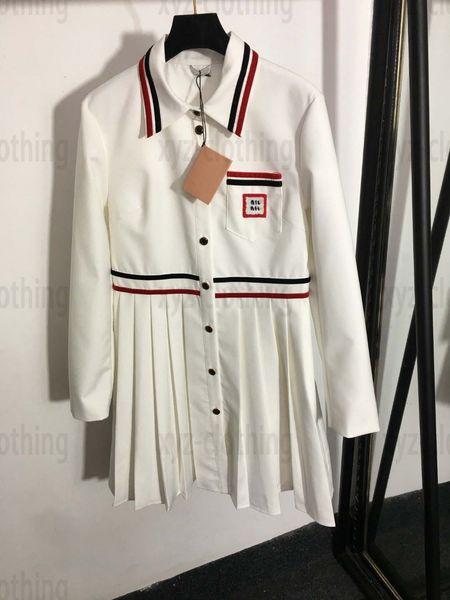 luxury women dresses preppy style long sleeve polo dress high end yound ladies pleated skirts designer womens shirts skirt white color si, Black;gray
luxury women dresses preppy style long sleeve polo dress high end yound ladies pleated skirts designer womens shirts skirt white color si, Black;gray