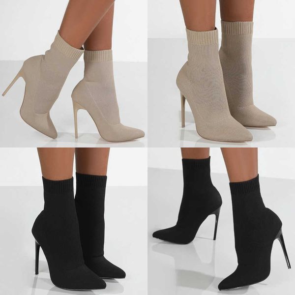 boot slip on high heels with socks autumn winter shoes ankle black short botas mujer 221213
boot slip on high heels with socks autumn winter shoes ankle black short botas mujer 221213
