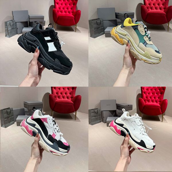 quality casual shoe mens women sneakers triple s trainers leather platform sneaker ice pink blue white orange black shoe
quality casual shoe mens women sneakers triple s trainers leather platform sneaker ice pink blue white orange black shoe
