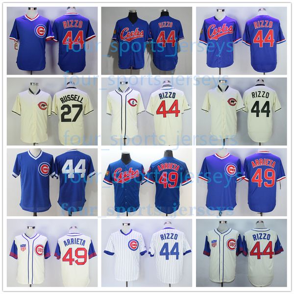 retro baseball jerseys 27 russell 44 rizzo 49 arrieta men women youth size s--6xl sdskndsasdas, Blue;black 
retro baseball jerseys 27 russell 44 rizzo 49 arrieta men women youth size s--6xl sdskndsasdas, Blue;black