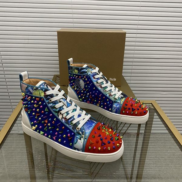 mens stylish studded shoes handcrafted real leather designer rock style red soles shoes luxury fashion womens diamond encrusted casual shoe, Red;white
mens stylish studded shoes handcrafted real leather designer rock style red soles shoes luxury fashion womens diamond encrusted casual shoe, Red;white