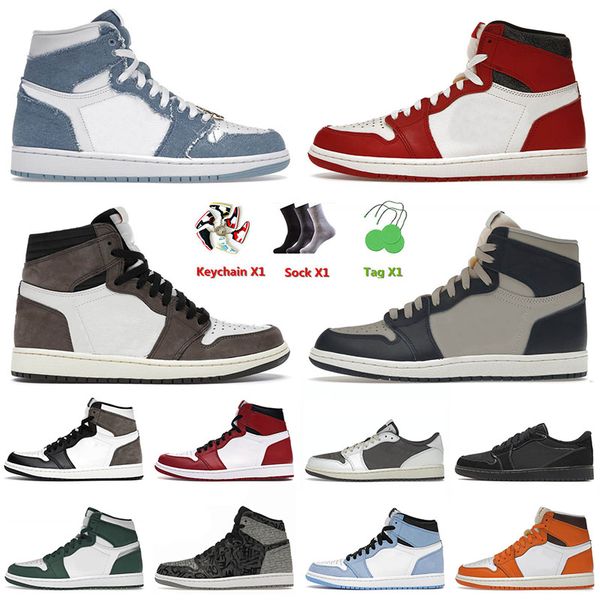 designer mens basketball shoes 1 1s jumpman lost found starfish denim high unc patent chicago mocha black phantom outdoor sneakers eur 36-46
designer mens basketball shoes 1 1s jumpman lost found starfish denim high unc patent chicago mocha black phantom outdoor sneakers eur 36-46