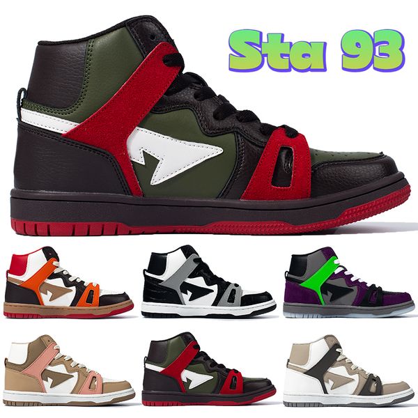 luxury sta 93 hi high casual shoes men women designer sneakers khaki green halloween red orange light sand white grey brown mens trainers eu, Black
luxury sta 93 hi high casual shoes men women designer sneakers khaki green halloween red orange light sand white grey brown mens trainers eu, Black