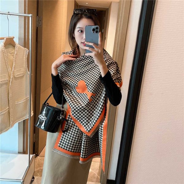 thousand birds check scarf cashmere blended scarf female autumn and winter with a sense of senior warm tassel shawl 22112, Blue;gray
thousand birds check scarf cashmere blended scarf female autumn and winter with a sense of senior warm tassel shawl 22112, Blue;gray