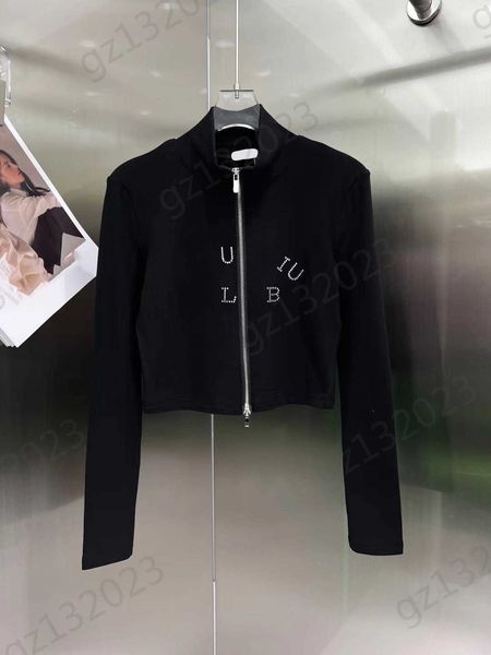 cardigan womens sweaters letter drill logo stand collar short knitted cardigans zipper cardigan long sleeve slim knitwear brand fashion wome, White;black
cardigan womens sweaters letter drill logo stand collar short knitted cardigans zipper cardigan long sleeve slim knitwear brand fashion wome, White;black