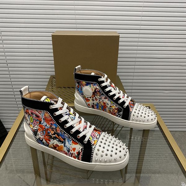 mens stylish studded shoes handcrafted real leather designer rock style red soles shoes luxury fashion womens diamond encrusted casual shoe, Red;white
mens stylish studded shoes handcrafted real leather designer rock style red soles shoes luxury fashion womens diamond encrusted casual shoe, Red;white