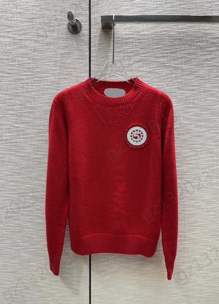 womens sweaters chest color contrast logo decoration wool yarn knit sweater classic crew neck long sleeves knitwear women apparel 3 colors, White;black
womens sweaters chest color contrast logo decoration wool yarn knit sweater classic crew neck long sleeves knitwear women apparel 3 colors, White;black