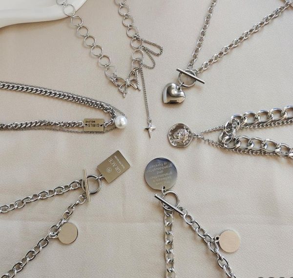 stainless steel color preserving punk style necklace net red temperament simple front buckle type love collarbone chain hiphop wholesale, Silver
stainless steel color preserving punk style necklace net red temperament simple front buckle type love collarbone chain hiphop wholesale, Silver