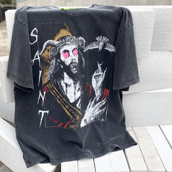 men's t-shirts plus size tees saint michael jesus print t shirts man vintage oversized t-shirt youth tees retro distressed heavy cotton, White;black
men's t-shirts plus size tees saint michael jesus print t shirts man vintage oversized t-shirt youth tees retro distressed heavy cotton, White;black