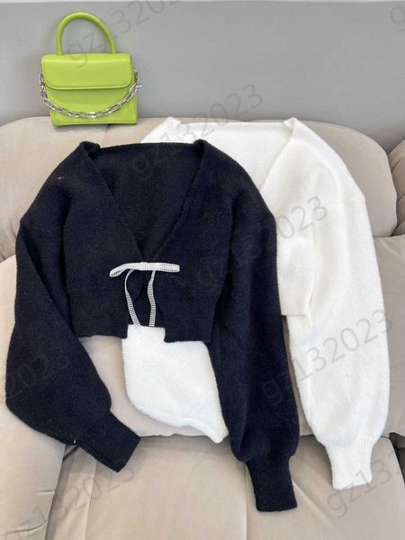 cardigans womens sweaters nail drill chain decoration deep v short knitted cardigan off shoulders long sleeves slimming knitwear designer wo, White;black
cardigans womens sweaters nail drill chain decoration deep v short knitted cardigan off shoulders long sleeves slimming knitwear designer wo, White;black