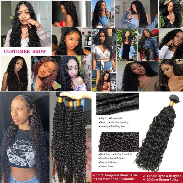 lace wigs deep wave bundles curly hair black women human 30 inch 1 3 4 brazilian water 221216, Black;brown
lace wigs deep wave bundles curly hair black women human 30 inch 1 3 4 brazilian water 221216, Black;brown