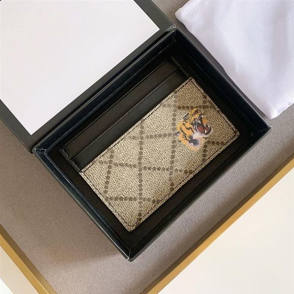 2021 men designers holders classic womens casual credit card holder cowhide leather ultra slim wallet mens women animal snake tige307y, Brown;gray
2021 men designers holders classic womens casual credit card holder cowhide leather ultra slim wallet mens women animal snake tige307y, Brown;gray