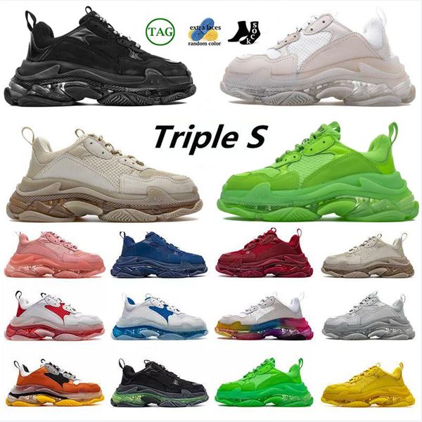 triple s mens women casual shoes 17fw pairs clear sole old dad large increasing sneakers pink red black neon green crystal sneakers sportsz
triple s mens women casual shoes 17fw pairs clear sole old dad large increasing sneakers pink red black neon green crystal sneakers sportsz
