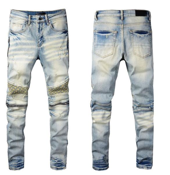 2022 european and american designers summer thin star same jeans men039s slim small straight patch hole beggar pants retro1181621, Blue
2022 european and american designers summer thin star same jeans men039s slim small straight patch hole beggar pants retro1181621, Blue