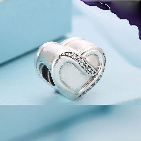 925 sterling silver ribbon of love bead fits european pandora jewelry charm bracelets, Black
925 sterling silver ribbon of love bead fits european pandora jewelry charm bracelets, Black