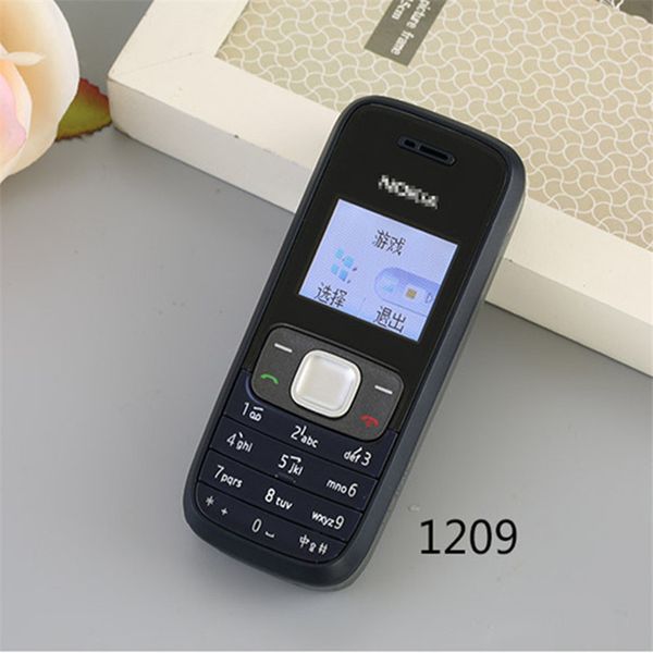 Image of Original Refurbished Cell Phones Nokia 1209 GSM 2G For chridlen Old People Gift Phone
