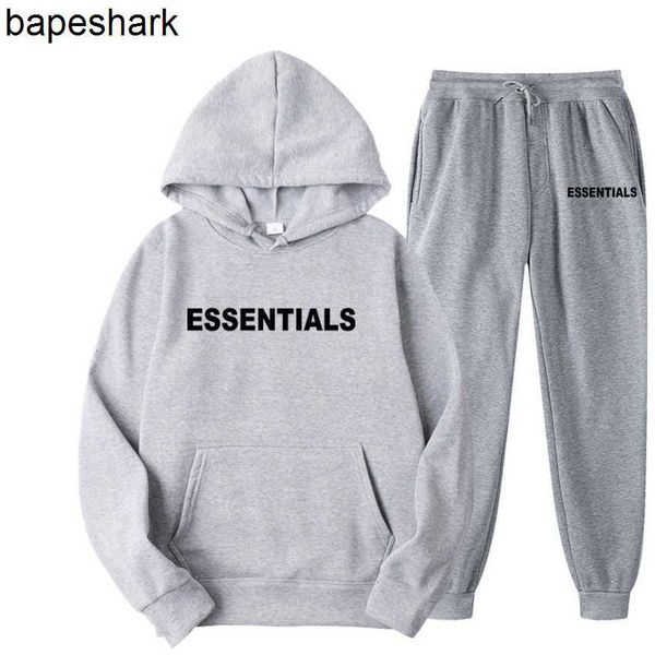 designer brand fall winter men women 2 pcs sets of hoodies sweatshirt pants esentials suit new letter print jogging street couple, Gray
designer brand fall winter men women 2 pcs sets of hoodies sweatshirt pants esentials suit new letter print jogging street couple, Gray