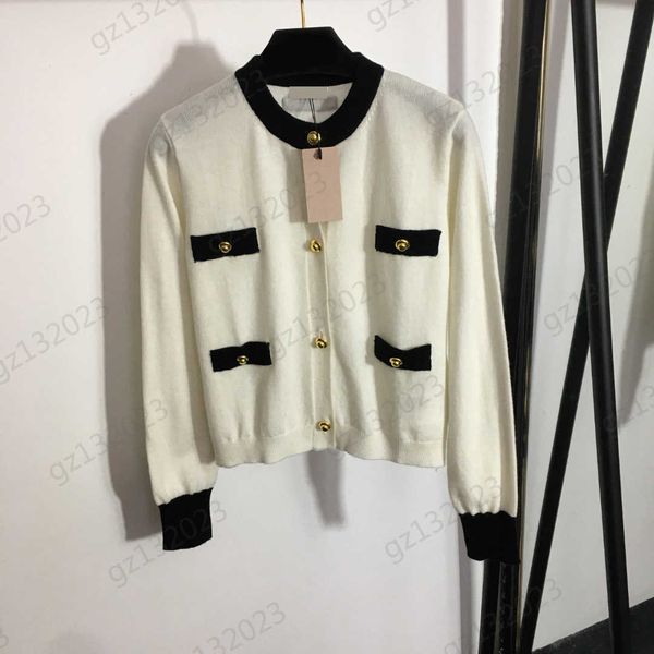 cardigans womens sweaters matching colors fake pockets round neck short knitted cardigan stitching long-sleeved casual joker cashmere knitwe, White;black
cardigans womens sweaters matching colors fake pockets round neck short knitted cardigan stitching long-sleeved casual joker cashmere knitwe, White;black