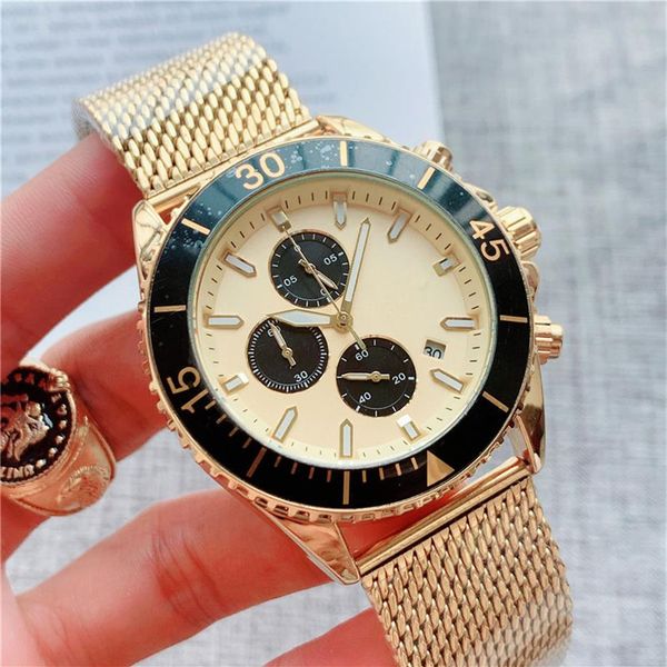 brand watch men multifunction style stainless steel calendar quartz wrist watches small dials can work bs20215n, Slivery;brown
brand watch men multifunction style stainless steel calendar quartz wrist watches small dials can work bs20215n, Slivery;brown