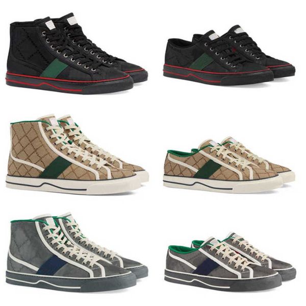 tennis 1 canvas casual shoes luxurys designers men womens shoe italy green and red web stripe rubber sole stretch cotton low mens sneakers w, Black
tennis 1 canvas casual shoes luxurys designers men womens shoe italy green and red web stripe rubber sole stretch cotton low mens sneakers w, Black