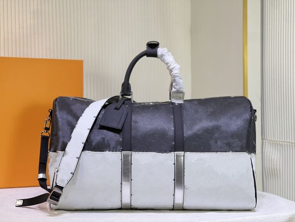 duffle bag classic 45 50 55 travel luggage black and white color matching capacity luggages bag baggage waterproof handbag casual travels du
duffle bag classic 45 50 55 travel luggage black and white color matching capacity luggages bag baggage waterproof handbag casual travels du