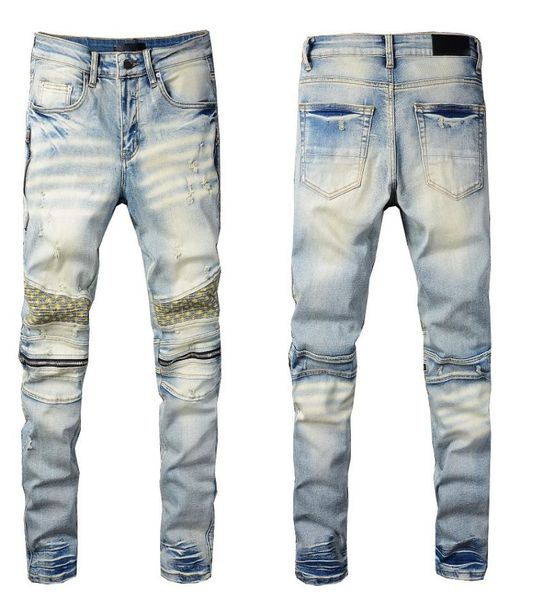 2022 european and american designers summer thin star same jeans men039s slim small straight patch hole beggar pants retro2514020, Blue
2022 european and american designers summer thin star same jeans men039s slim small straight patch hole beggar pants retro2514020, Blue