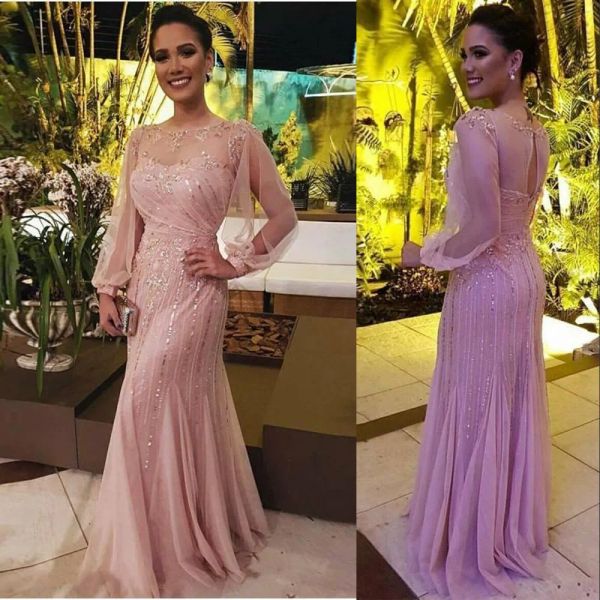 2023 pink mermaid evening dresses sequins long sleeves beaded designer scoop neck floor length custom made formal occasion wear arabic prom, Black;red
2023 pink mermaid evening dresses sequins long sleeves beaded designer scoop neck floor length custom made formal occasion wear arabic prom, Black;red