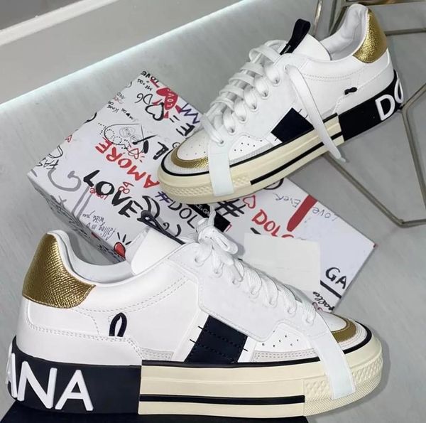 with box designer shoes luxury calfskin zero custom sneakers shoes men's sports lace up trainers technical nappa portofino casual comfo, Black
with box designer shoes luxury calfskin zero custom sneakers shoes men's sports lace up trainers technical nappa portofino casual comfo, Black