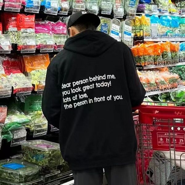 women's hoodies & sweatshirts dear person behind me smile funny sayings sweats positive pullovers women casual cotton vintage fy5536, Black
women's hoodies & sweatshirts dear person behind me smile funny sayings sweats positive pullovers women casual cotton vintage fy5536, Black