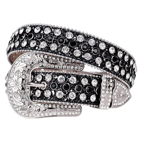 western bb rhinestones simon belt studded diamond cinturones goth style belts for women luxury designer brand strap for jeans, Black;brown
western bb rhinestones simon belt studded diamond cinturones goth style belts for women luxury designer brand strap for jeans, Black;brown