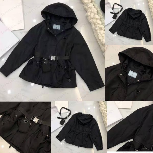 designer fall and winter women's jacket hooded outerwear brand drawstring solid color windbreaker jacket casual clothing size s, Black;brown
designer fall and winter women's jacket hooded outerwear brand drawstring solid color windbreaker jacket casual clothing size s, Black;brown