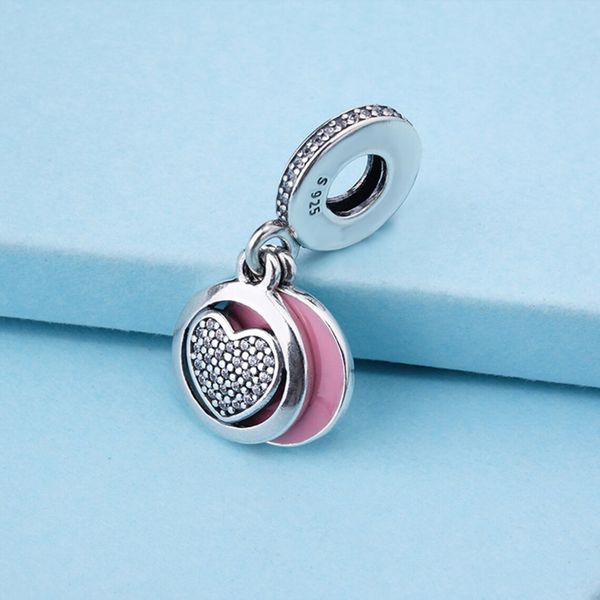 925 sterling silver devoted heart pink enamel & clear cz pendant bead fits european pandora jewelry charm bracelets, Black
925 sterling silver devoted heart pink enamel & clear cz pendant bead fits european pandora jewelry charm bracelets, Black