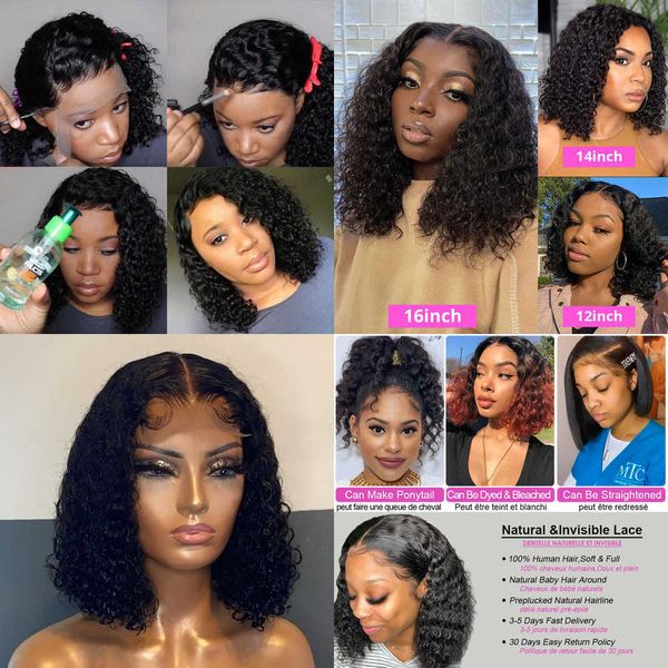 lace wigs deep wave frontal wig short bob wig lace front human hair wigs for black women brazilian human hair water wave lace front wig 2212, Black;brown
lace wigs deep wave frontal wig short bob wig lace front human hair wigs for black women brazilian human hair water wave lace front wig 2212, Black;brown