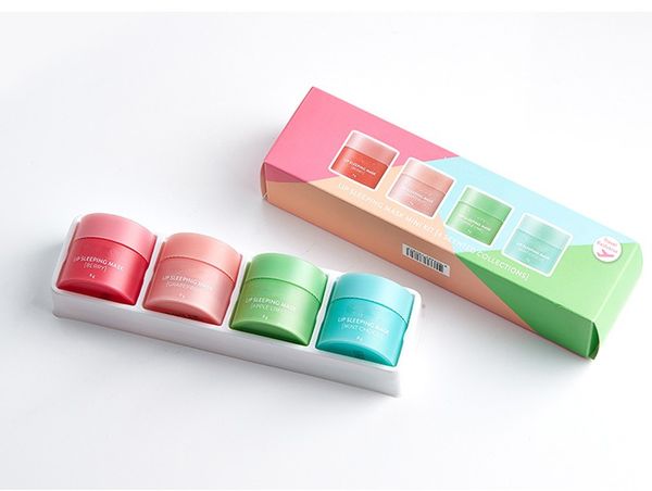 lip balm lip sleeping mask 4pcs/set scented nutritious moisturizing lips cares cream
lip balm lip sleeping mask 4pcs/set scented nutritious moisturizing lips cares cream