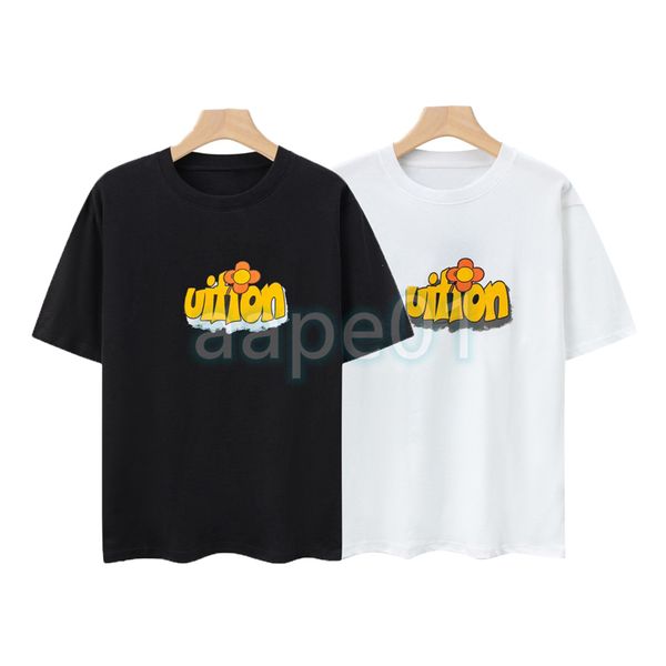 fashion brand luxury mens t shirt small floral print round neck short sleeve summer loose t-shirt black white, White;black
fashion brand luxury mens t shirt small floral print round neck short sleeve summer loose t-shirt black white, White;black