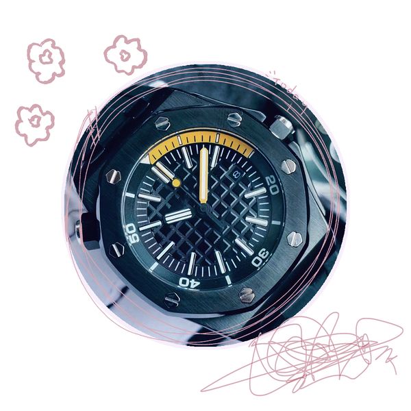 delivery men's automatic mechanical watch blue orange yellow dial magnifying glass calendar 42mm sports rubber belt stainless steel buc, Slivery;brown
delivery men's automatic mechanical watch blue orange yellow dial magnifying glass calendar 42mm sports rubber belt stainless steel buc, Slivery;brown