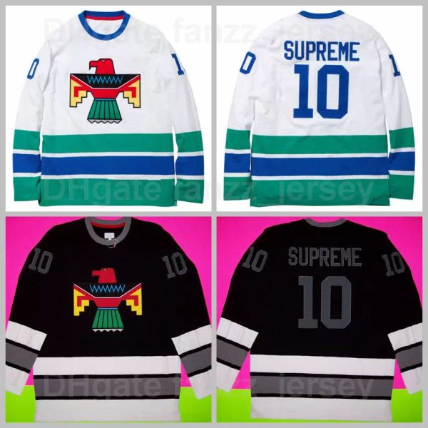 10 thunderbird bird ice hockey jersey frank ocean black team away white color all stitching and embroidery breathable pure cotton high q, Black;red
10 thunderbird bird ice hockey jersey frank ocean black team away white color all stitching and embroidery breathable pure cotton high q, Black;red