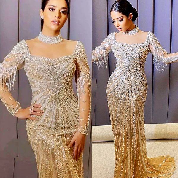 2023 arabic aso ebi gold mermaid prom dresses beaded crystals evening formal party second reception birthday engagement gowns dress zj632, Black
2023 arabic aso ebi gold mermaid prom dresses beaded crystals evening formal party second reception birthday engagement gowns dress zj632, Black
