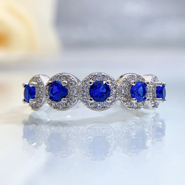 wedding accessories pure silver engagement rings fadeless couple blue round diamonds birdal ring proposal ring no fading ladies jewelry r005, White
wedding accessories pure silver engagement rings fadeless couple blue round diamonds birdal ring proposal ring no fading ladies jewelry r005, White