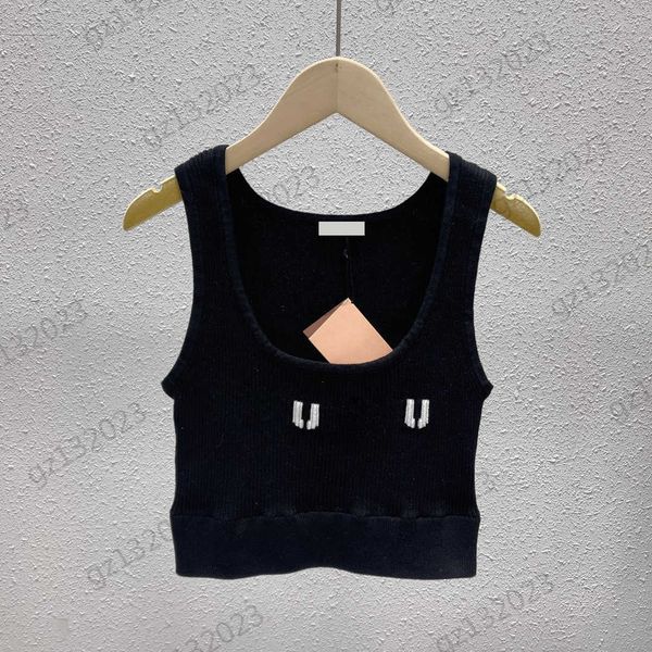 womens tanks camis letter jacquard sleeveless knitted vest elastic fabric u-neck pullover halter vests tee fashion brand women clothes, White
womens tanks camis letter jacquard sleeveless knitted vest elastic fabric u-neck pullover halter vests tee fashion brand women clothes, White