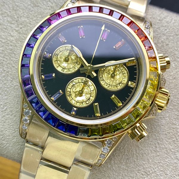 mens rainbow watch wristwatch multifunctional automatic mechanical movement stainless steel strap sapphire waterproof colored bezel, Slivery;golden
mens rainbow watch wristwatch multifunctional automatic mechanical movement stainless steel strap sapphire waterproof colored bezel, Slivery;golden