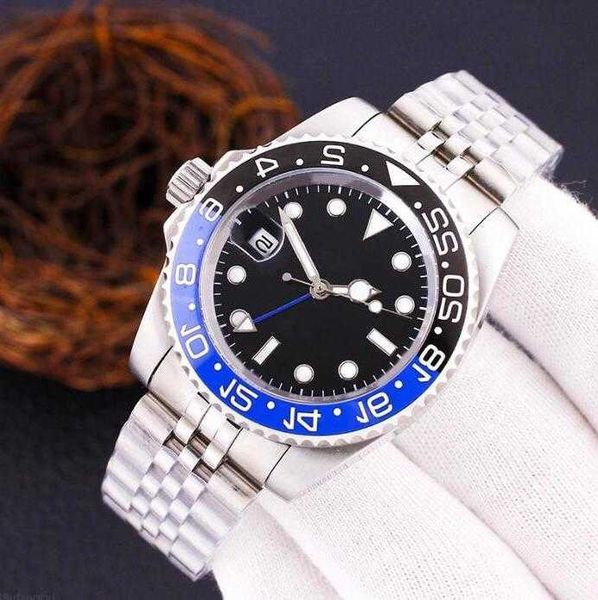 sw men's watch wristwatch black ceramic bezel stainless steel 40mm watch 116710 automatic gmt mechanical movement master montre de luxe, Slivery;brown
sw men's watch wristwatch black ceramic bezel stainless steel 40mm watch 116710 automatic gmt mechanical movement master montre de luxe, Slivery;brown